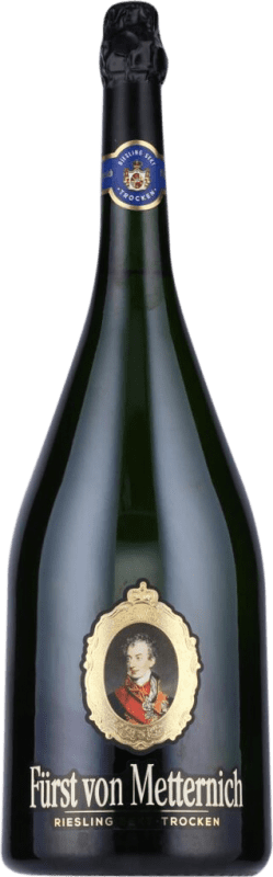 68,95 € | Weißer Sekt Fürst von Metternich Brut — Herb Deutschland Riesling Doppelmagnum Jeroboam-Flasche 3 L