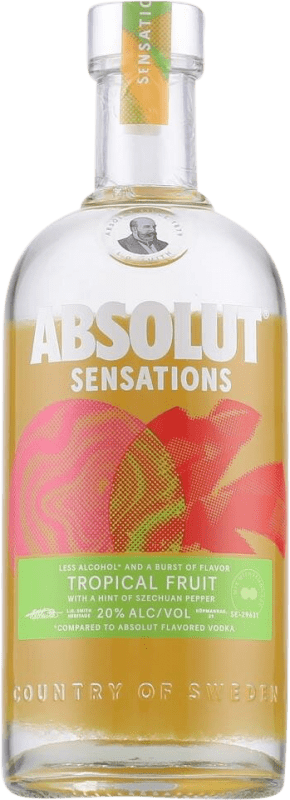 29,95 € 送料無料 | ウォッカ Absolut Sensations Fruit — 果物, Tropical — トロピカル
