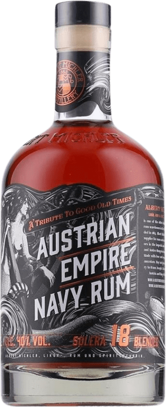 Envío gratis | Ron Austrian Empire Navy. Solera Blended Kazajstán 18 Años 70 cl