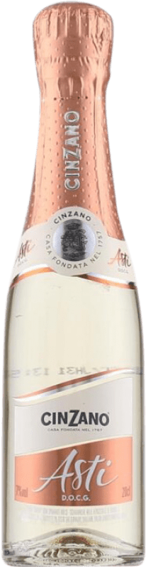 7,95 € Free Shipping | White Sparkling Wine Cinzano Spumante D.O.C.G. Asti Small Bottle 20 cl