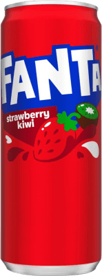 饮料和搅拌机 盒装24个 Fanta Strawberry & Kiwi 铝罐 33 cl