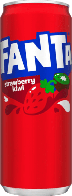 16,95 € | Коробка из 24 единиц Напитки и миксеры Fanta Strawberry & Kiwi Германия Банка 33 cl