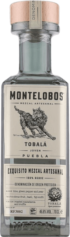 Free Shipping | Mezcal Montelobos Mexico Tobalá Agave 70 cl