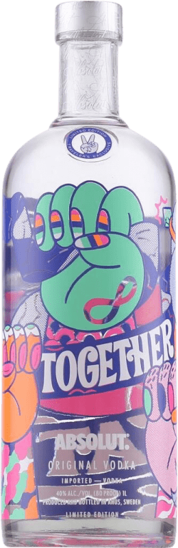 送料無料 | ウォッカ Absolut Together We Create Green Hand Limited Edition スウェーデン 1 L