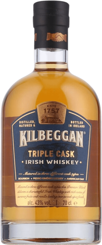 Envoi gratuit | Blended Whisky Kilbeggan Triple Cask Irlande 70 cl