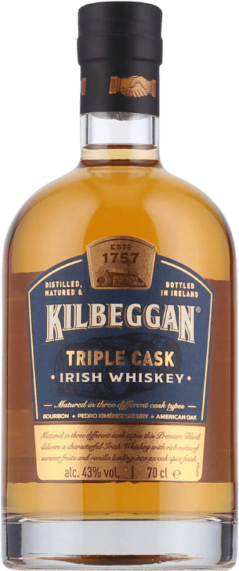 28,95 € | Купажированный виски Kilbeggan Triple Cask Ирландия 70 cl