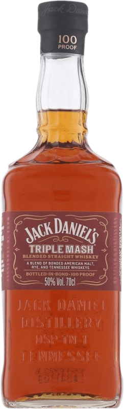 42,95 € | Бурбон Jack Daniel's Triple Mash Triple Malt — Тройной солод, Blend — Купаж, Straight — Стрейт Теннесси Соединенные Штаты 70 cl