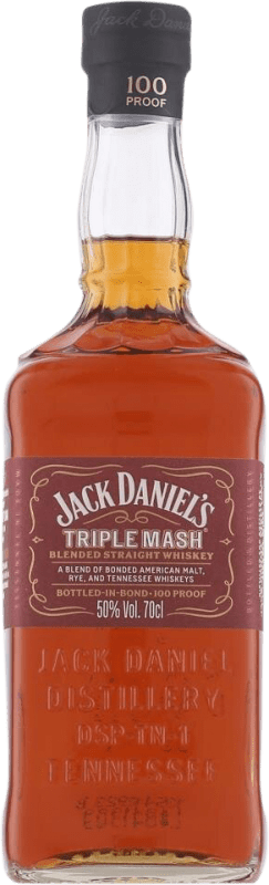 Envio grátis | Whisky Bourbon Jack Daniel's Triple Mash Blended Straight Tennessee Estados Unidos 70 cl