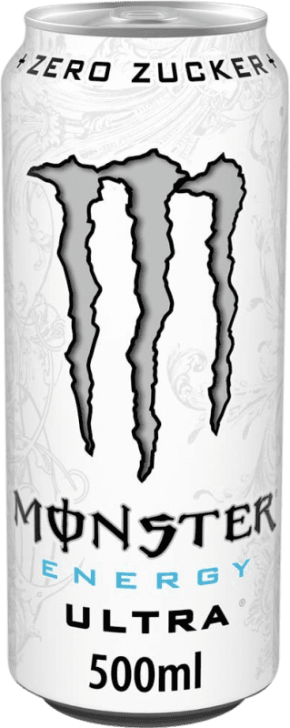 免费送货 | 饮料和搅拌机 Monster Energy Ultra White 爱尔兰 瓶子 Medium 50 cl