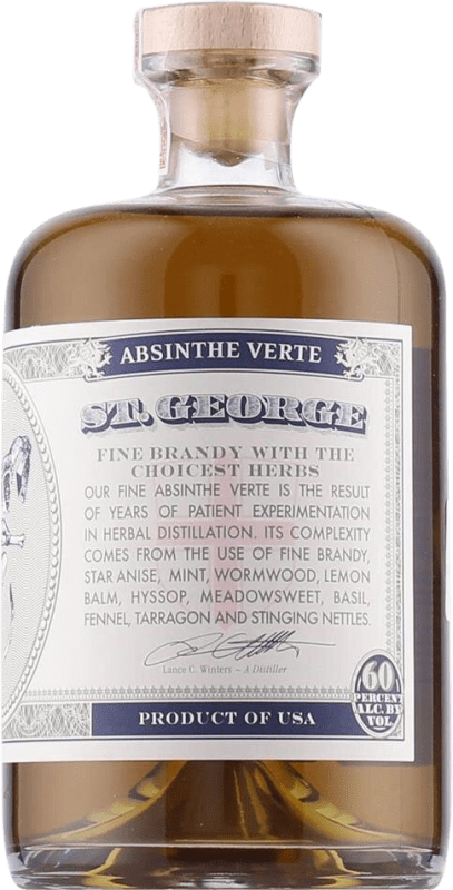 Envío gratis | Absenta St. George Verte Brandy Estados Unidos 70 cl