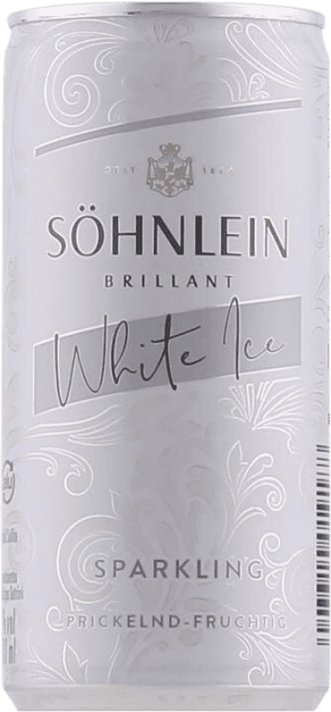 Бесплатная доставка | Белое игристое Söhnlein Brillant White Ice Германия Алюминиевая банка 20 cl