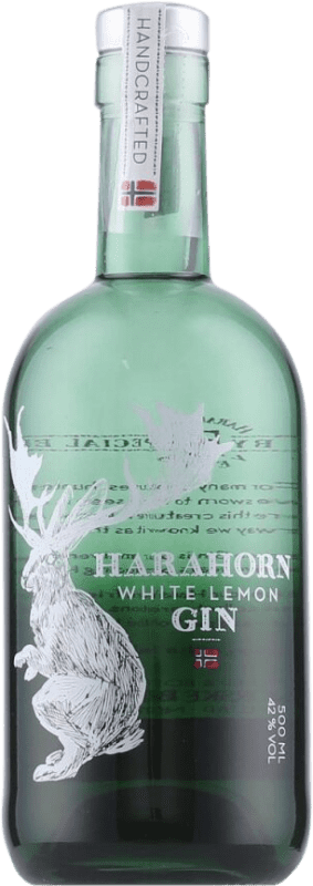 Envio grátis | Gin Harahorn White Lemon Gin Noruega Garrafa Medium 50 cl