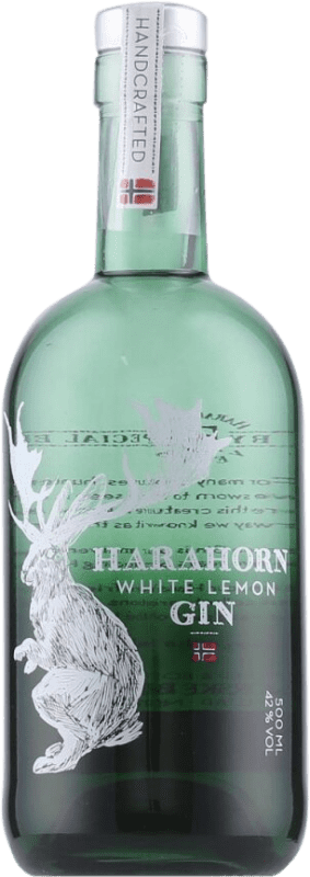 55,95 € Envío gratis | Ginebra Gin Harahorn White — Blanco Botella Medium 50 cl Lemon — Limón