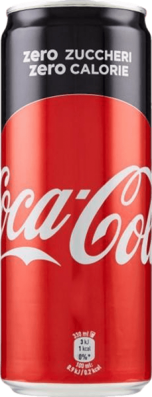 33,95 € Free Shipping | 24 units box Soft Drinks & Mixers Coca-Cola Zero Can 33 cl