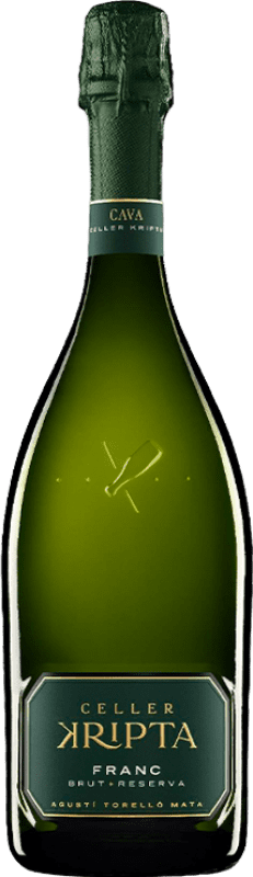 15,95 € | 白スパークリングワイン Agustí Torelló Celler Kripta Franc Brut 予約 D.O. Cava スペイン Macabeo, Xarel·lo, Parellada 75 cl