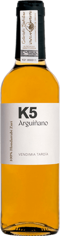 36,95 € Kostenloser Versand | Weißwein K5 VT Vendimia Tardía — Spätlese D.O. Getariako Txakolina Halbflasche 37 cl