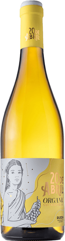 Kostenloser Versand | Weißwein Verdeal 20 de Abril Organic D.O. Rueda Spanien Sauvignon Weiß Ökologisch 75 cl