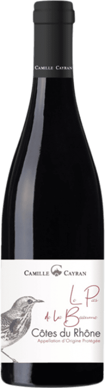 Бесплатная доставка | Красное вино Cave de Cairanne Camille Cayran le Pas de la Beaume A.O.C. Côtes du Rhône Франция Syrah, Grenache, Carignan 75 cl