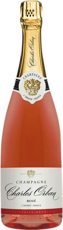 Бесплатная доставка | Розовое игристое Charles Orban Rosé брют A.O.C. Champagne Франция Pinot Black, Chardonnay, Pinot Meunier 75 cl