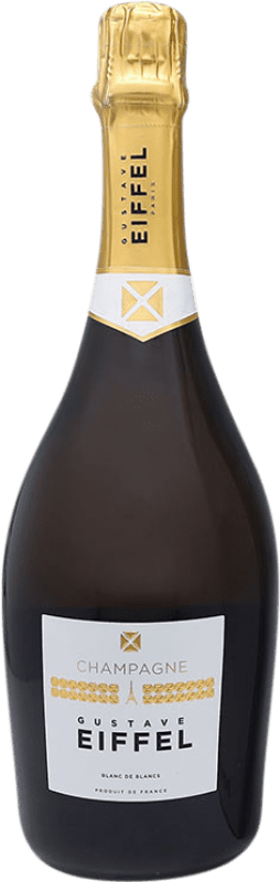 Envoi gratuit | Blanc mousseux Gustave Eiffel Blanc de Blancs A.O.C. Champagne France Chardonnay 75 cl