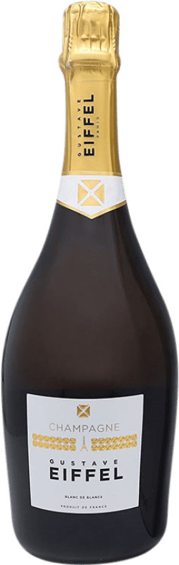 85,95 € Envio grátis | Espumante branco Gustave Eiffel Blanc de Blancs A.O.C. Champagne