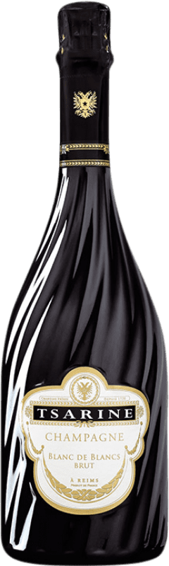 Free Shipping | White Sparkling Wine Tsarine Blanc de Blancs A.O.C. Champagne France Chardonnay 75 cl
