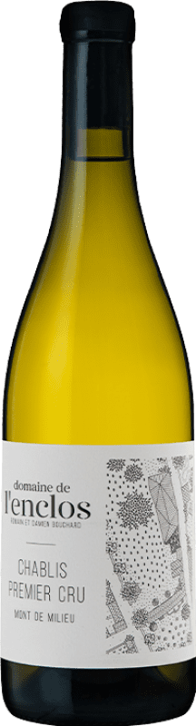 Бесплатная доставка | Белое вино Château Millet Domaine de L'Enclos Mont de Milieu A.O.C. Chablis Premier Cru Франция Chardonnay 75 cl