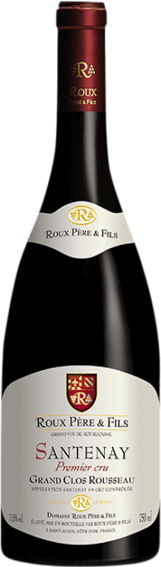 Envio grátis | Vinho tinto Domaine Roux Grand Clos Rousseau Premier Cru A.O.C. Santenay França Pinot Preto 75 cl