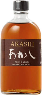 免费送货 | 威士忌单一麦芽威士忌 Eigashima Akashi Sherry Cask 日本 瓶子 Medium 50 cl