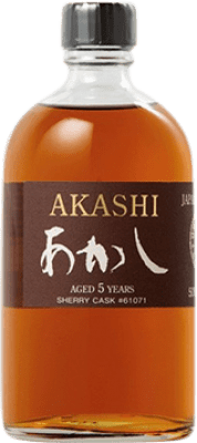 Envío gratis | Whisky Single Malt Eigashima Akashi Sherry Cask Japón Botella Medium 50 cl