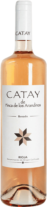 Бесплатная доставка | Розовое вино Finca de Los Arandinos Catay D.O.Ca. Rioja Испания Tempranillo — Темпранильо, Garnacha — Гренаш, Viura — Виура 75 cl
