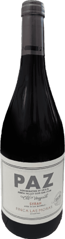 Free Shipping | Red Wine Finca Las Moras Paz I.G. San Juan Argentina Syrah — Shiraz 75 cl