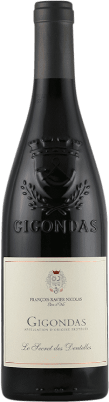 Envoi gratuit | Vin rouge François-Xavier Nicolas Pere Le Secret des Dentelles A.O.C. Gigondas France Syrah, Grenache, Mourvèdre 75 cl