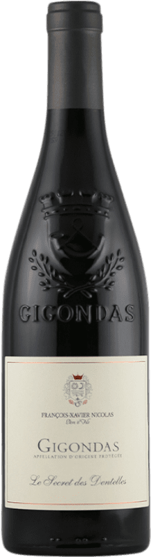 22,95 € Spedizione Gratuita | Vino rosso François-Xavier Nicolas Pere Le Secret des Dentelles A.O.C. Gigondas