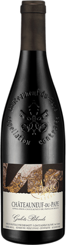 Envoi gratuit | Vin rouge Grandes Serres Patrick Lesec Galets Blonds A.O.C. Châteauneuf-du-Pape France Syrah, Grenache, Mourvèdre 75 cl