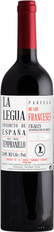 8,95 € Envío gratis | Vino Tinto La Legua Los Franceses Parcela Única D.O. Cigales