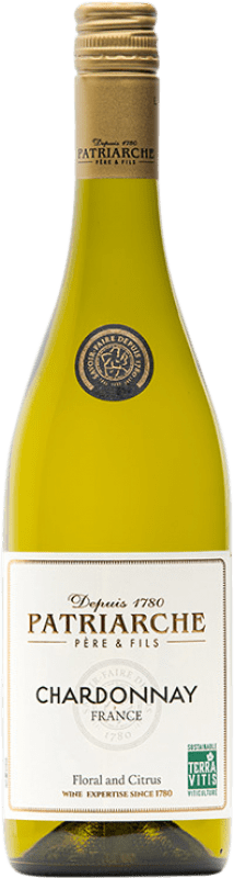 Spedizione Gratuita | Vino bianco Patriarche Cépages A.O.C. Francia Francia Chardonnay 75 cl