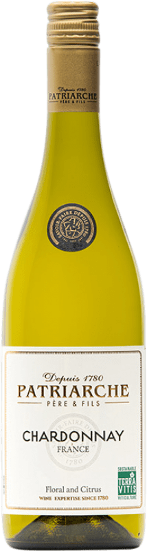 Free Shipping | White wine Patriarche Cépages A.O.C. France France Chardonnay 75 cl