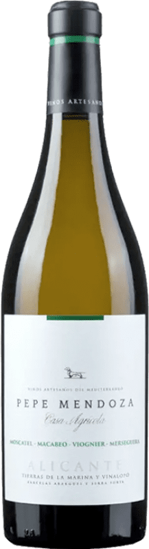 11,95 € | 白酒 Pepe Mendoza Blanco D.O. Alicante 西班牙 Viognier, Muscat of Alexandria, Macabeo, Merseguera 75 cl