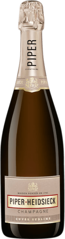 Бесплатная доставка | Белое игристое Piper-Heidsieck Cuvée Sublime A.O.C. Champagne Франция Pinot Black, Chardonnay, Pinot Meunier 75 cl