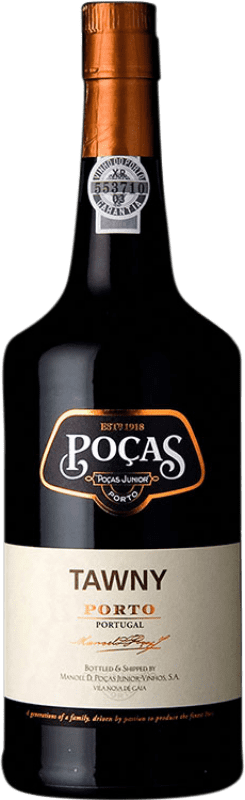 Free Shipping | Fortified wine Poças Júnior Tawny I.G. Porto Portugal Touriga Franca, Touriga Nacional, Tinta Roriz, Tinta Cão, Tinta Barroca 75 cl