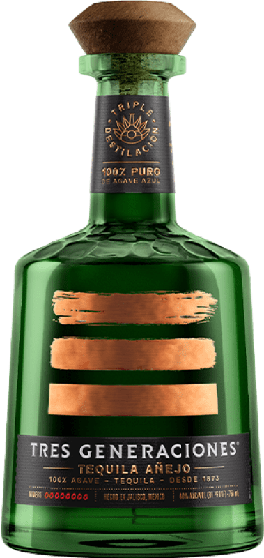 Envío gratis | Tequila Tres Generaciones Añejo México 70 cl