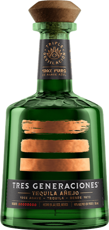 65,95 € | Tequila Tres Generaciones Añejo — Vieux Mexique 70 cl