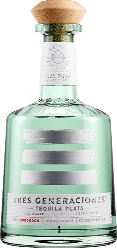 Free Shipping | Tequila Tres Generaciones Plata Mexico 70 cl