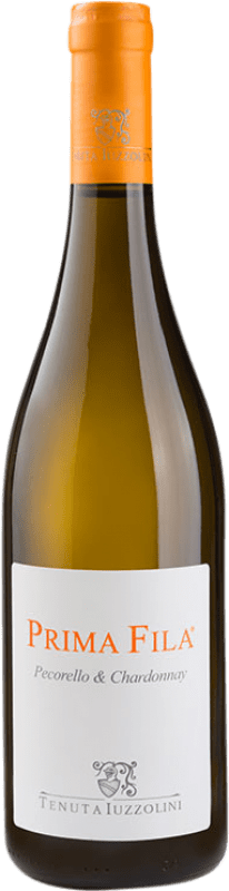 Бесплатная доставка | Белое вино Tenuta Luzzolini Prima Fila Chardonnay Bianco Pecorello I.G.T. Calabria Италия Chardonnay, Pecorino 75 cl