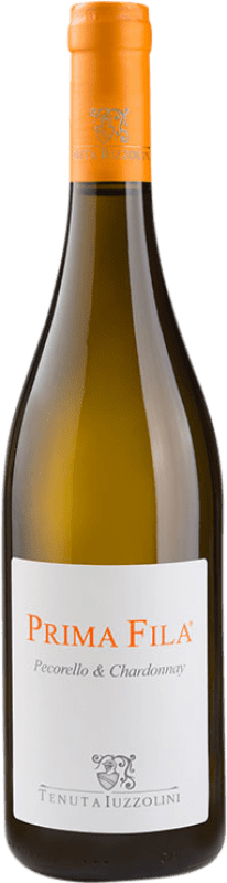 12,95 € Бесплатная доставка | Белое вино Tenuta Luzzolini Prima Fila Chardonnay Bianco Pecorello I.G.T. Calabria