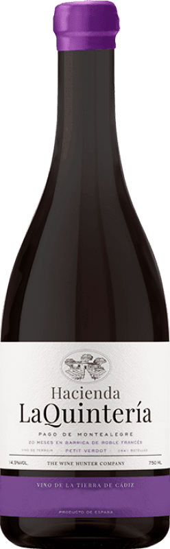 Spedizione Gratuita | Vino rosso The Wine Hunter Hacienda La Quintería Pago de Montealegre I.G.P. Vino de la Tierra de Cádiz Spagna Petit Verdot 75 cl