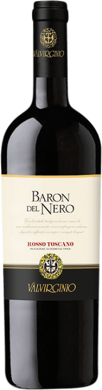 17,95 € | Красное вино Valvirginio Baron del Nero Rosso I.G.T. Toscana Италия Merlot, Cabernet Sauvignon 75 cl