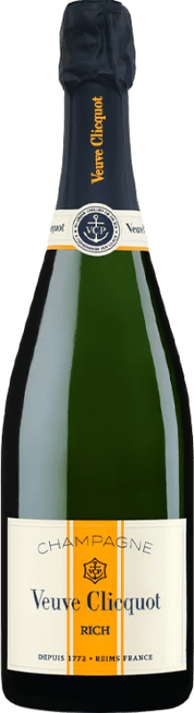 66,95 € | Белое игристое вино Veuve Clicquot Rich A.O.C. Champagne Франция Pinot Noir — Пино Нуар, Chardonnay — Шардоне, Pinot Meunier — Пино Менье 75 cl