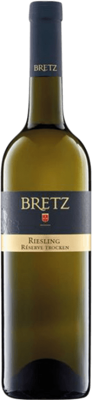 Free Shipping | White wine Bretz Reserve Q.b.A. Rheinhessen Germany Riesling 70 cl